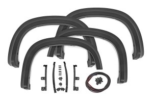 Chevrolet Silverado 1500 Fender Flares - Rough Country - Sport - Summit White - '19-'23 Chevrolet Silverado 1500 Fender Flares - Rough Country - Sport - Summit White - '19-'23